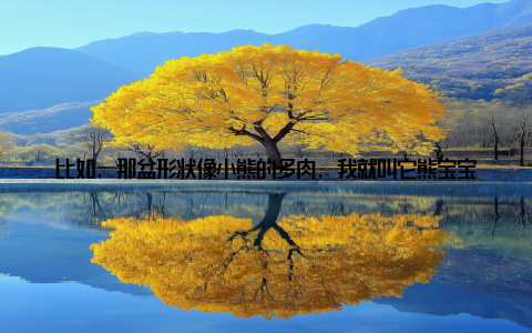 比如, 那盆形状像小熊的多肉, 我就叫它熊宝宝那盆叶子像小船的多肉, 我就叫它小船儿那盆颜色像蓝宝石的多肉, 我就叫它蓝宝石